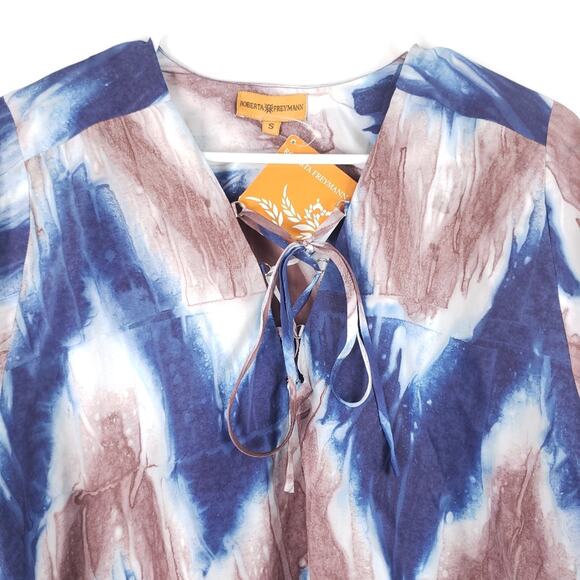 NWT Roberta Freymann 100% Silk Top Size Small - Picture 3 of 8